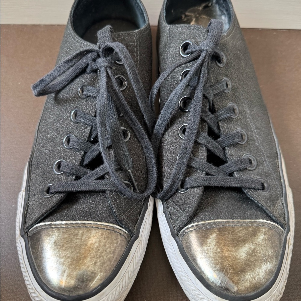 Converse Sneakers with Metallic Toe